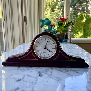 The Bombay Company • Mantle Clock • Quartz • 12.5” w x 5” h